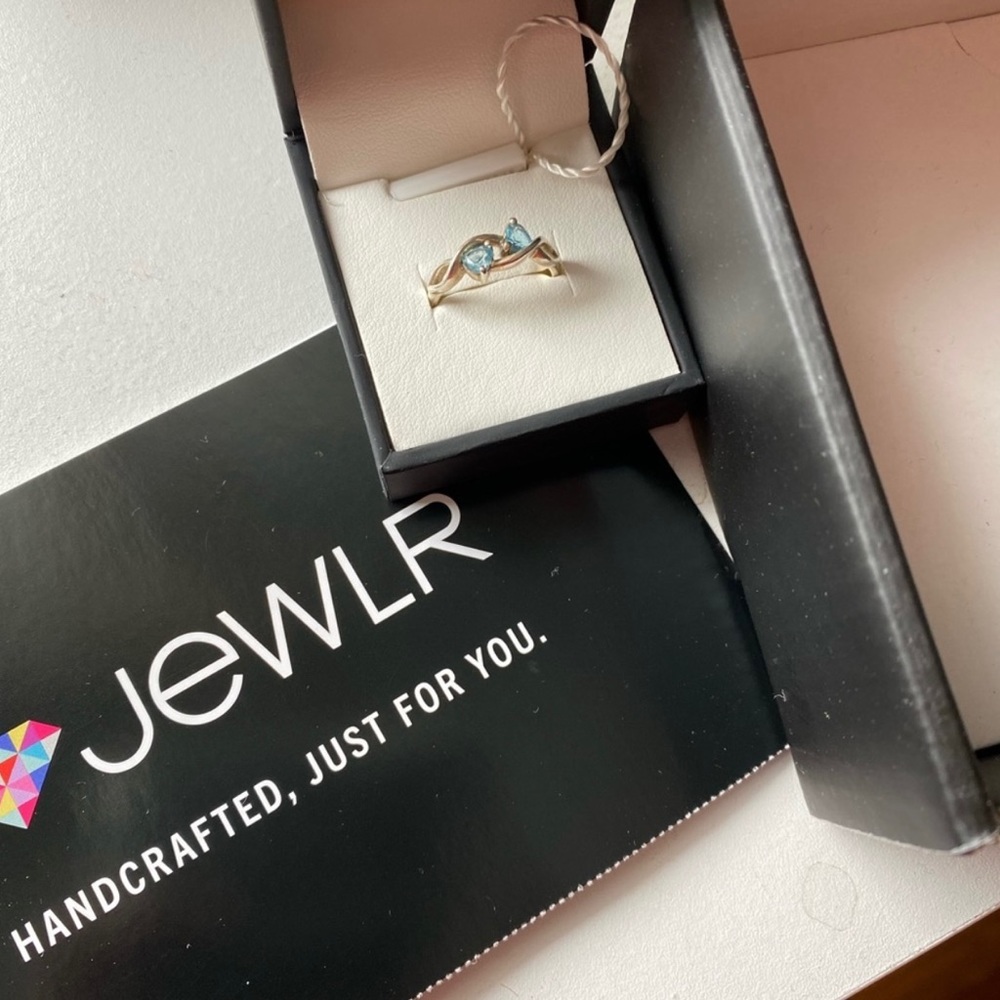 Jewlr Topaz & Silver Ring